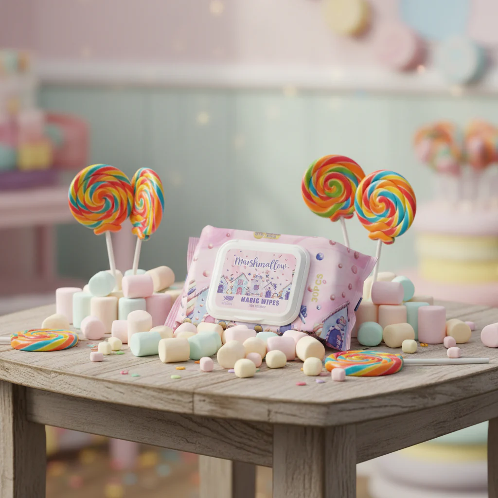 Momin - 30 Lingettes Marshmallow